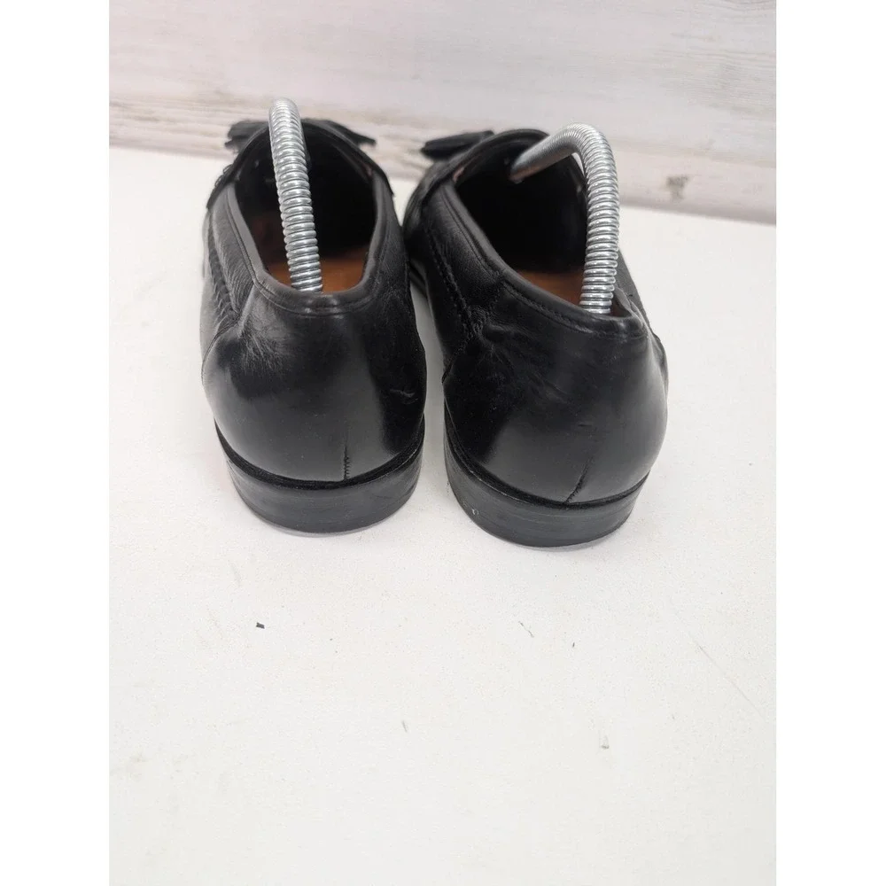 Brassboot Oxford Shoes Mens Size 9 Black Leather Tassel Slip On‎ Dress Spain